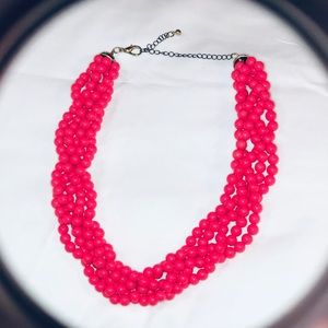 Pink beaded necklace
